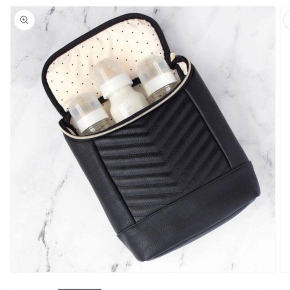 Itzy Ritzy Chill Like A Boss Bottle Bag in Jetsetter Black - Picture 2 of 10